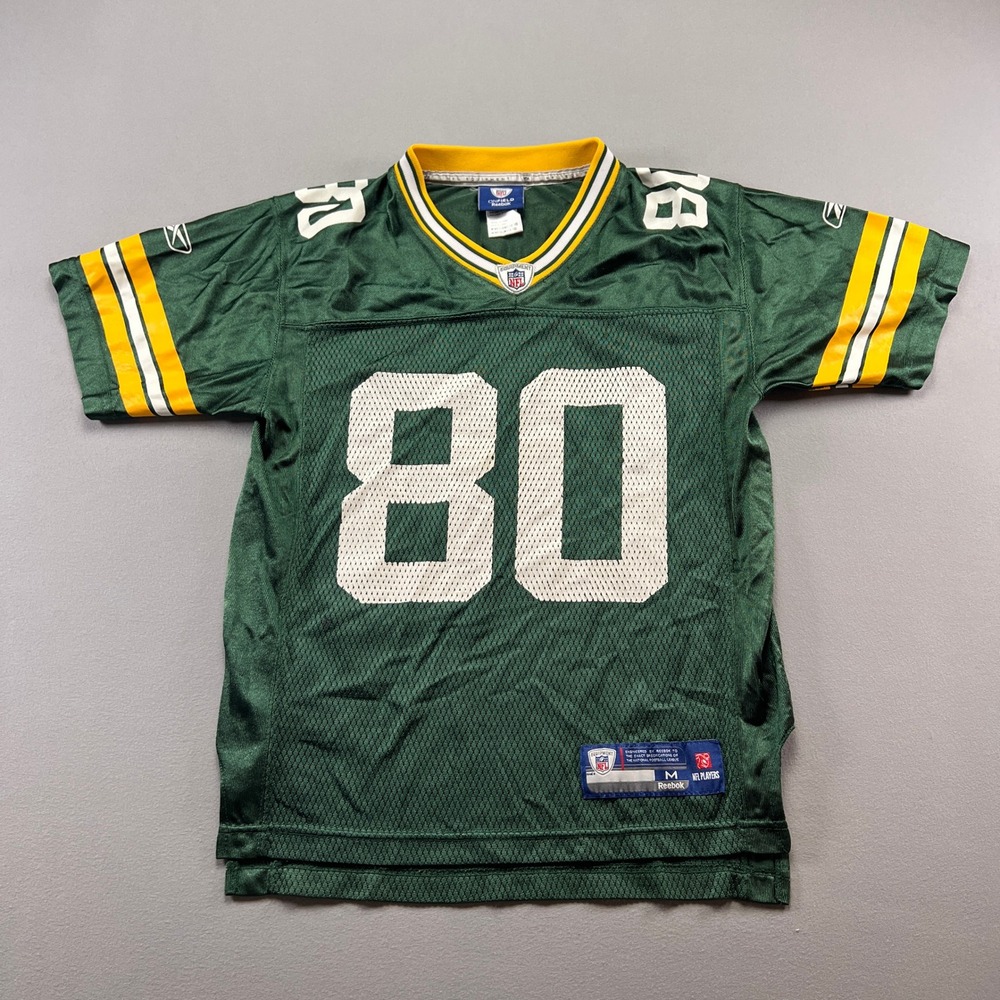 Green Bay Packers Jersey Kids Medium 10-12 Donald Driver #80 Reebok Onfield NFL